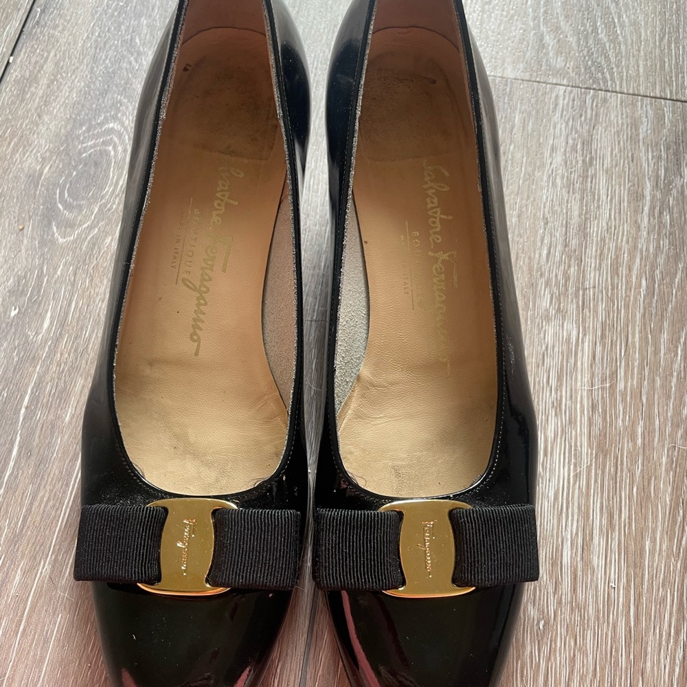 Vintage Patent Leather Ferragamo  Mary Jane 8.5